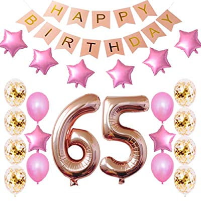 65th Birthday Decorations Party Supplies Happy 65th Birthday