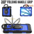 thumbnail image 2 of Case for iPad Air 11 inch M2 M3 2025 2024 6th 7th Generation, Shockproof Protective Cover with Screen Protector, Rotating Stand, Hand/Shoulder Strap, Pencil Holder, 2 of 7
