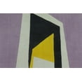 thumbnail image 4 of Casavani Hand Block Printed Cotton Dhurrie Yellow Hallway & Stair Runner Area Rug 4x12 feet, 4 of 6
