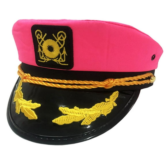 Yacht Sailor Sailor Hat Embroidered Captain Cap Costume Navy Hat For Cosplay