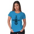 thumbnail image 3 of Scarab Ankh Ancient Egyptian Symbols Womens Slim Fit Graphic Tee Brisco Brands M, 3 of 5