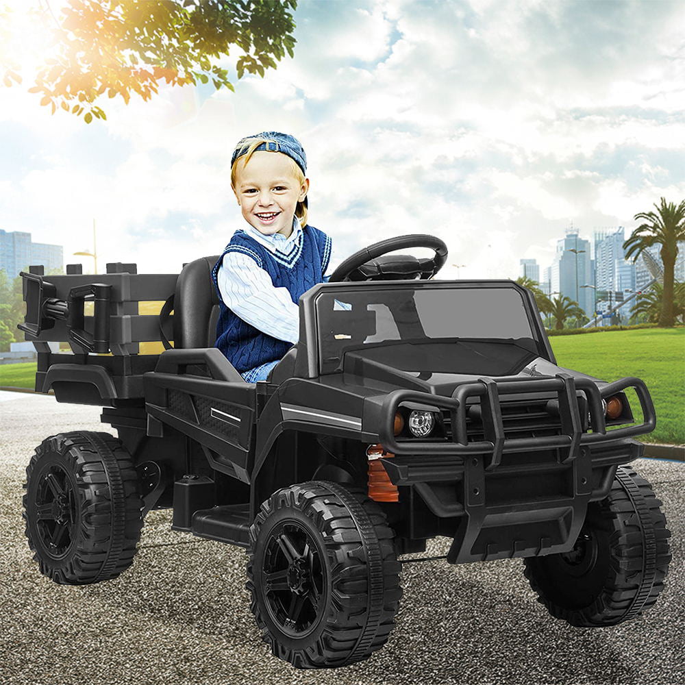 Details about   12V Electric Kids Ride on Car Remote Control Large Truck Battery LED Music 