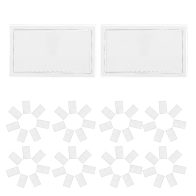 IFANLANDOR 50Ud Tarjetas Transparente Con Clip Universal Ideal Para Oficinas Y Entornos Académicos