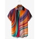 thumbnail image 2 of Camisa hawaiana de verano para hombre, estampado de líneas 3D, vacaciones, Harajuku, manga corta, Y2K, camisetas, ropa, blusa de gran tamaño, camisa informal, 2 of 4