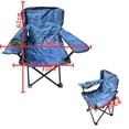 thumbnail image 3 of Silla Plegable Infantil Niños Para Jardín con Funda, Playa, Acampar, Color Azul Oscuro- Segos, 3 of 3