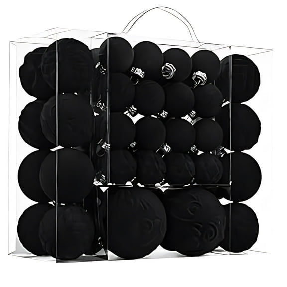 Black Black Velvet Christmas Ornaments With Gold Tips For Gothic Holiday Decor