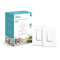 TP-Link HS210 In-Wall Smart Switch, No Hub Required, 2-Pack