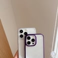 thumbnail image 3 of Clear Case for iPhone 14 Pro, Glitter Shining Sparkle Soft TPU Bumper Frame Rugged PC Hybrid Transparent Slim Thin Fit Cover Military Grade Anti-Scratches Shockproof Non-Yellowing Case,Black, 3 of 7