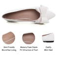 thumbnail image 4 of Zapatos SAILING LU Flats para mujer, sin cordones, blancos, talla 6, cómodos, 4 of 6