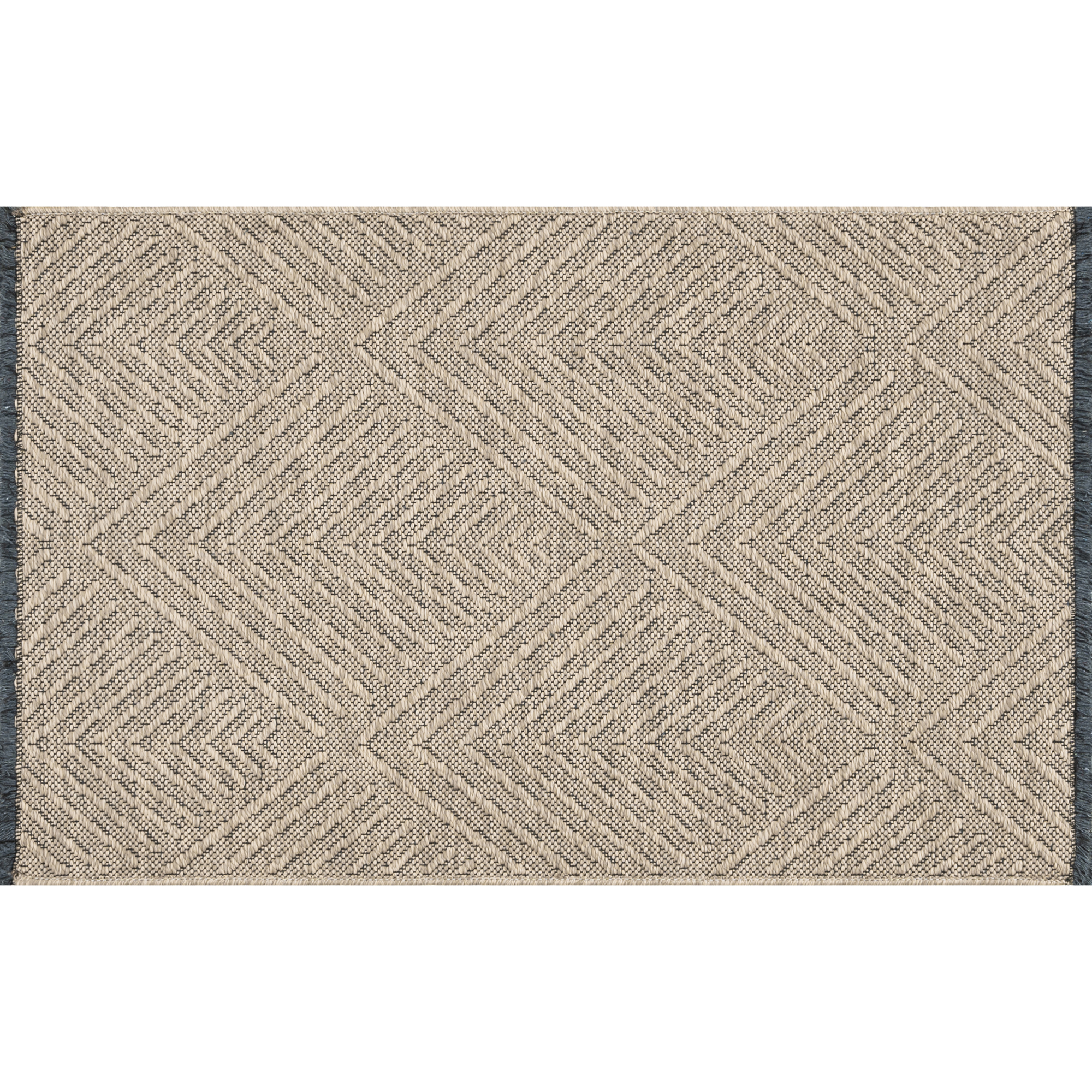 Alma Transitional 2' x 3' Brown and Coffee, Machine Washable Polyester & Cotton Indoor Area Rug