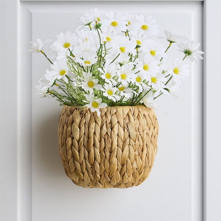 Home Decor Collection 8" Faux Rattan Wall Basket photo 3