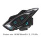 thumbnail image 2 of Intercomunicador para casco de motocicleta, interfono Compatible con Bluetooth, 2 conductores, 800m, 2 of 9
