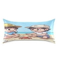 thumbnail image 3 of Children's Beach Satin Pillowcase 20''x30'' Double-Sided Print Soft Wrinkle Resistant, 3 of 9