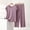 Purple, variant on Blmnix Women's Sleepwear Bamboo Pajamas 2 Piece Pajama Set Sleepwear Sets Short Pajama Crew Neck Short Sleeve Pink Full Soft Pajama Set for Women,L
