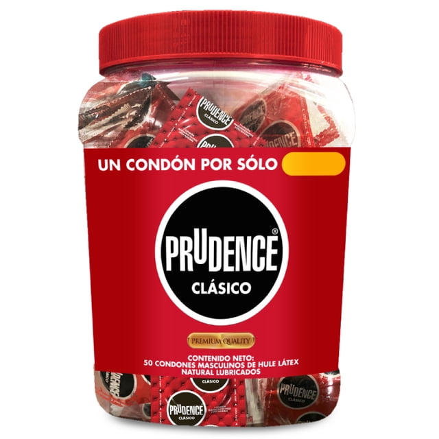 Vitrolero Preservativo Prudence Clasico 1 Caja 50 Piezas