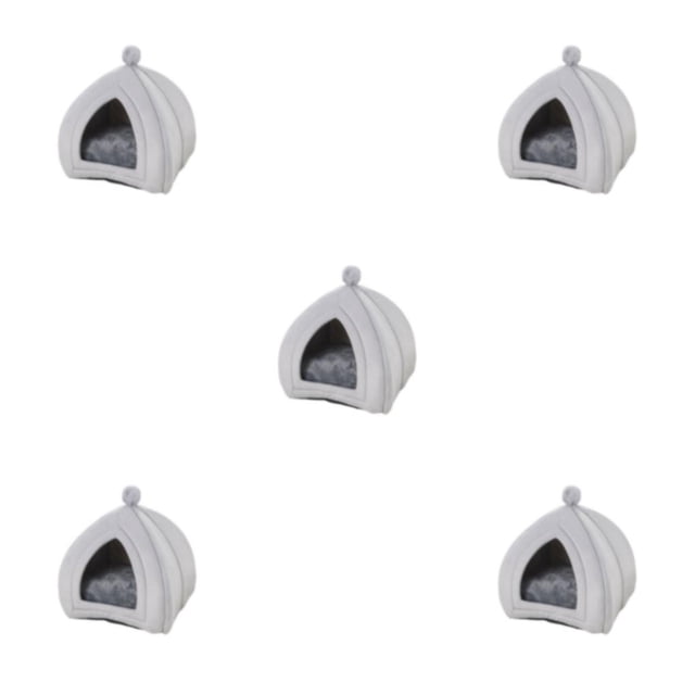 Greeniant Casa de mascotas para el hogar, nido de descanso de invierno para interiores, tienda de dormir de algodón PP de felpa, casa cálida Type2 NO2