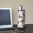 thumbnail image 5 of 20 Oz Cartoon Pug Dog Coffee Tumbler Double Wall Insulated Stainless Steel Water Bottle | Metal Reusable Thermoses Flask with Cup Cap | Leak & Sweat Proof with Anti-Dust Lid, 5 of 7