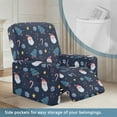 thumbnail image 4 of Renewold Christmas Tree Santa Claus Recliner Cover Stretch Recliner Sofa Cover 4 Pieces Anti-Slip Wear Resistant Dog Couch Slipcover with Side Pocket for Pets, Dogs, Cats, 4 of 8