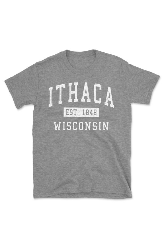 Ithaca Wisconsin Classic Established Men's Cotton T-Shirt
