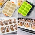 thumbnail image 4 of Bandeja para hornear mini baguettes, bandeja perforada antiadherente, bandeja para tostar pan, molde para hornear pan francés, palitos de pan y panecillos, 4 of 8