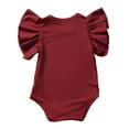 thumbnail image 3 of Dvkptbk Baby Girl Clothes Body Bébé Mode Manches Courtes Col Rond Solide Coton Bébé T-Shirt Jumpsuit Romper, 3 of 8