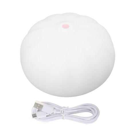 

Big sale Bedside Light Eye Protection Bun Shape Silicone Shell High Light USB Charging 8 LEDs Bedside Lamp for Bedroom