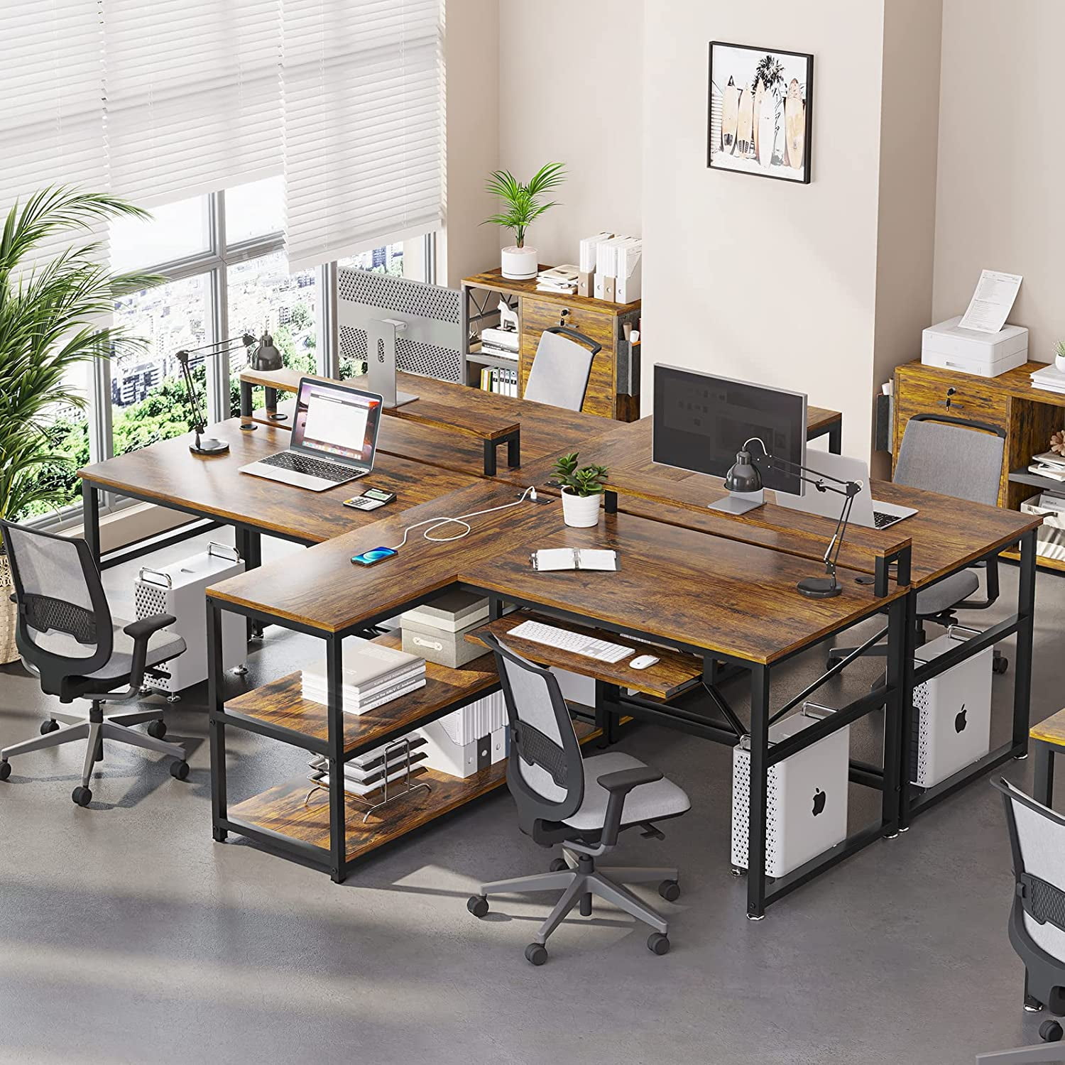 Two person desk walmart deals