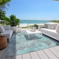 thumbnail image 3 of Dalyn Rugs Machine Washable Indoor/Outdoor Chantille Teal 8' x 10' Rug, 3 of 9