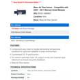 thumbnail image 2 of Mass Air Flow Sensor - Compatible with 2004 - 2011 Mercury Grand Marquis 2005 2006 2007 2008 2009 2010, 2 of 2