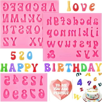 Chocolate Heart Mold Set With Breakable Heart & Hammer + Number/Letter Molds - Silicone Baking Trays For Cakes, Candy & Festive Treats