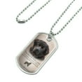 thumbnail image 2 of Newfoundland Dog Breed Military Dog Tag Pendant Necklace with Chain, 2 of 5