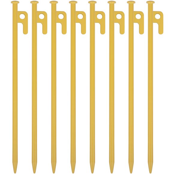 Estacas para Tienda RIY Paquete de 8, Clavos de Acero Resistentes de 30 cm para Camping
