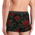 thumbnail image 4 of Rateoe Roses Mens Boxer Briefs Poly Spandex Performance Boxer Briefs Underwear Hem Boxer Briefs - Medium, 4 of 8