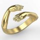 thumbnail image 1 of Gothic Hug Muscle Hands Rings For Women Men Adjustable Open Cuff Ring Party Wedding Couple Rings Vintage Jewelry, 1 of 5