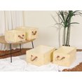 thumbnail image 7 of Unique Bargains Fabric Storage Cube Storage Bin Storage Basket Yellow 15.5*9*8in, 7 of 7