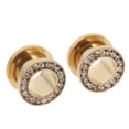 thumbnail image 5 of SmartBy 1Pc Stainless Steel Rhinestone Inlaid Plating Ear Plug Earring Piercing Jewelry, 5 of 8