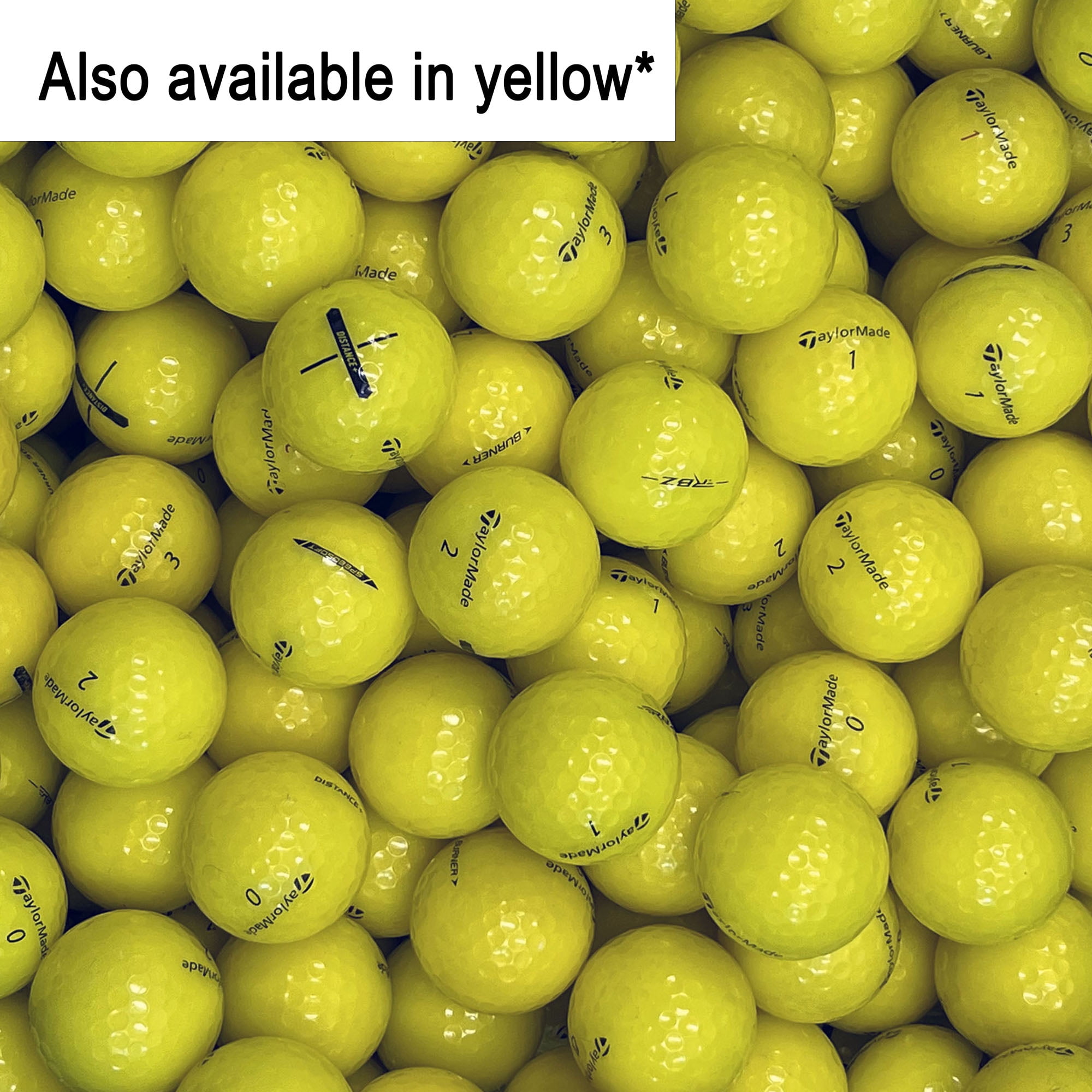 Mulligan - 50 Taylormade mix model 5A/4A Recycled Used Golf Balls, White