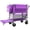 Purple, variant on 55 Inch Heavy Duty Double-Decker Folding Wagon, Dark Blue 560LBS Capacity Collapsible Cart, 650L Large Storage with 7"×4" All-Terrain Wheels & Dual Brakes for Camping, Fishing, Sports