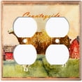 thumbnail image 3 of Metal Light Switch Plate Cover Countryside Sheep Animal Farm ANM008, 3 of 13