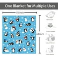thumbnail image 5 of Penguin Blanket 50"x60" Adorable Penguin Throw Blanket for Boys Girl Women Penguin Throw and Blankets for Sofa Couch Living Room Bedroom, 5 of 5