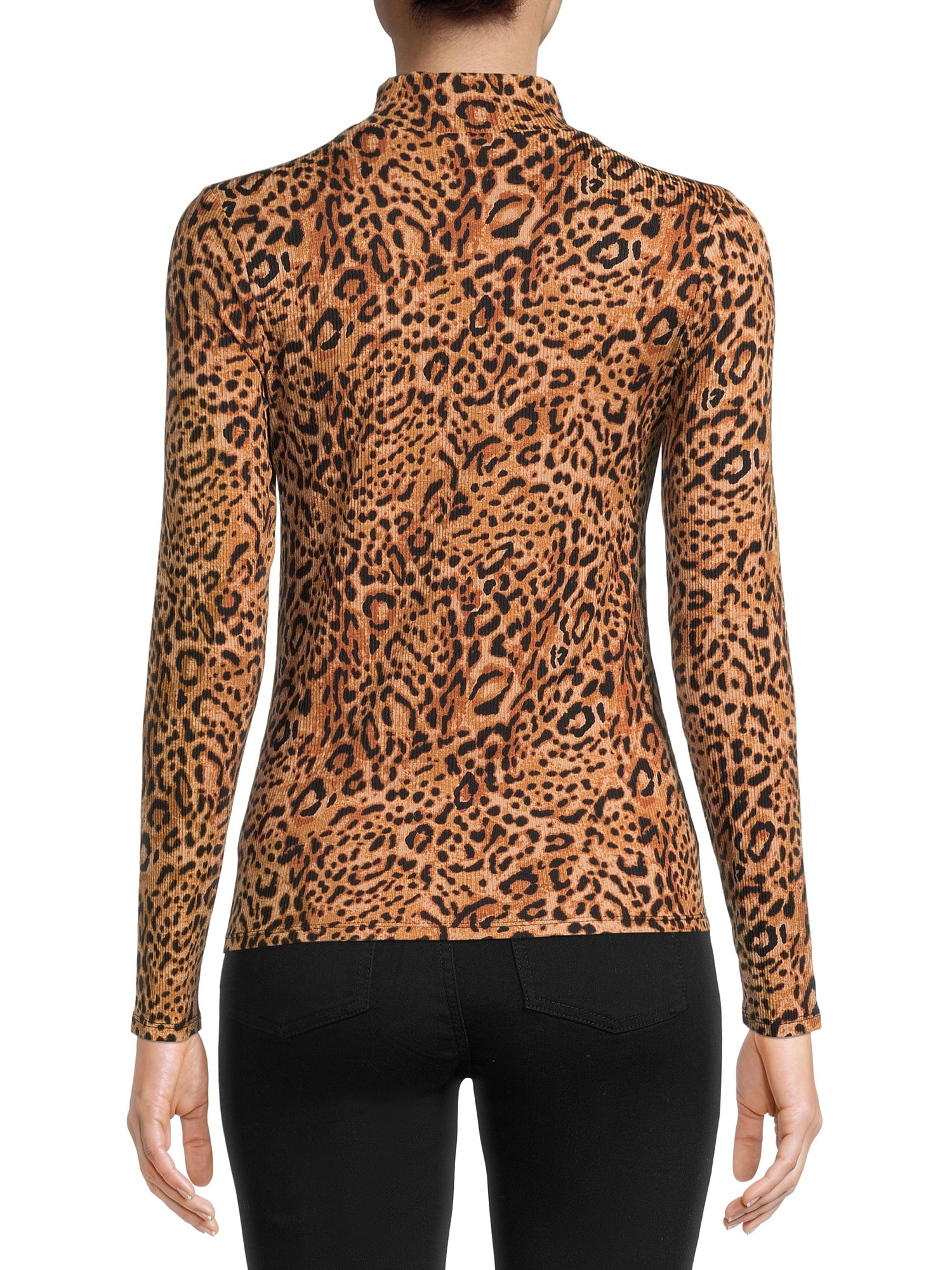 No Boundaries Women's Juniors Long Sleeve Mock Neck Top, Sizes XS-3XL