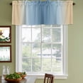 thumbnail image 4 of Blue Yellow Ombre Valances for Windows, Decorative Rod Pocket Window Valance Curtains, Farmhouse Modern Gradient Art Short Curtain Drapes for Kitchen/Bathroom/Living Room, 2 Panels, 42" W x 18" L, 4 of 8