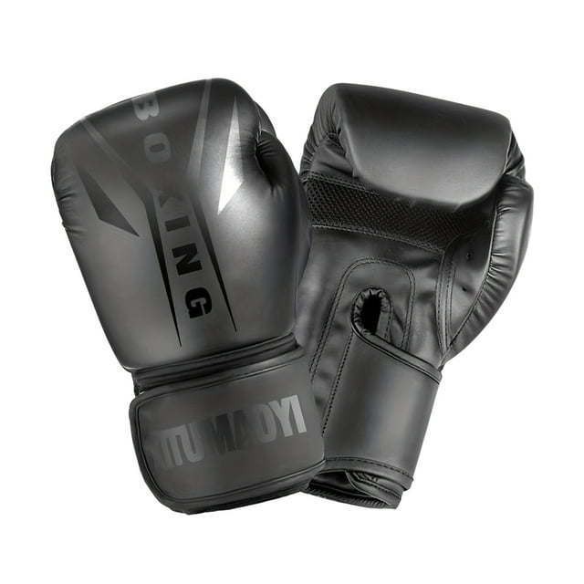 fastboy Gants de Boxe Noirs Protection Fiable pour Entraînements Résistants à l'Usure et Durables 12oz-Noir
