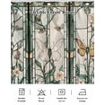 thumbnail image 5 of Retro Butterfly Wrap Around Bed Skirts for Queen Bed 16" Drop, Bed Skirt with Adjustable Elastic Belt Dust Ruffle Bed Valance for Bedroom Hotel Luxury Green Spring Floral Botanical Bed Frame Cover, 5 of 7