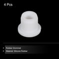 thumbnail image 3 of 4Pcs T Type Rubber Grommet Mount Dia 11mm ID 7mm H 12mm Seal Protection Flexible Hole Plugs White, 3 of 5