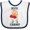 White and Navy, variant on Inktastic NICU Champ Baby Boxer Boys or Girls Baby Bib