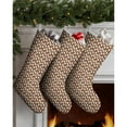thumbnail image 3 of 3 Pcs Christmas Stockings,Brown Christmas Gingerbread Pattern Stockings Christmas,14.8'' Xmas Stockings,Christmas Party Favors,Christmas Party Decorations,Christmas Stockings Personalized, 3 of 5