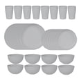 thumbnail image 6 of Skymirror 32 Pcs Plastic Tableware Set Food-grade Reusable Dinner Plates Bowls Cups Service for 8 Dishwasher Safe Non-breakable Dishware for Picnics Parties Family Gatherings, 6 of 6