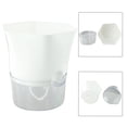 thumbnail image 4 of Transparent Self-Watering Plant Flower Plastic Pot Home Garden Decor, 4 of 8
