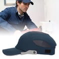 thumbnail image 4 of Chapeau de Protection, Large Application, Design en Maille pour Sprots, Bleu avec Bord Gris, 4 of 8